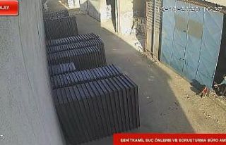 İş yerlerinden hırsızlık anları güvenlik kamerasında