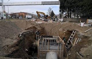 Isparta’da Gül Küçük Sanayi Sitesi yağmur suyu...