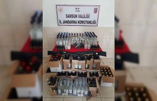 Jandarmadan kaçak içki operasyonu