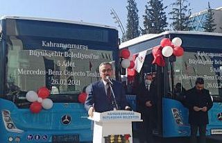 Kahramanmaraş’a tam donanımlı 5 yeni halk otobüsü