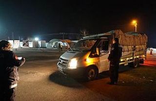 Kahramanmaraş’ta gıda taşıyan kamyonlar denetleniyor