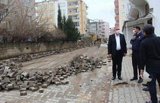 Kahta Belediyesi yol iyileştirme çalışmaları