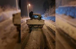 Kandilli’de tuzlama çalışmaları sürüyor