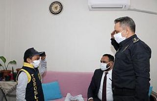 Kanser hastası Berkay’ın polis olma hayali gerçek...