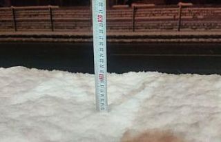 Kar kalınlığının 12 santimetre’yi geçtiği...