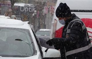 Kar yağışı altında kısıtlama denetimi