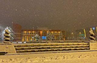 Kar yağışı Düzce’de etkili oluyor