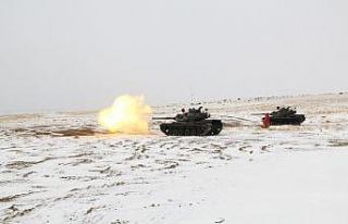 Kara Kuvvetleri Komutanlığına ait tank birlikleri...