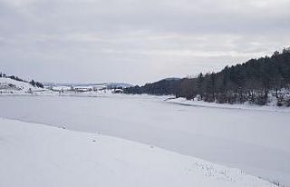 Karabük’ün Eflani ilçesi buz kesti, eksi 24 dereceyi...