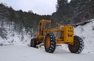 Kardan kapanan yollar açılıyor