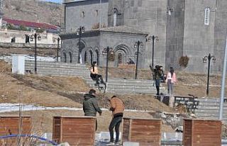 Kars’ta bahar havası yaşanıyor