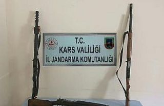 Kars’ta ruhsatsız silah operasyonu