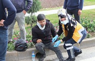 Kaskı hayatını kurtardı