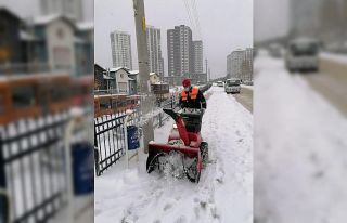 Kastamonu’da karla mücadele sürüyor