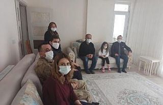 Kaymakam Arslantürk’ten şehit ailesine ziyaret