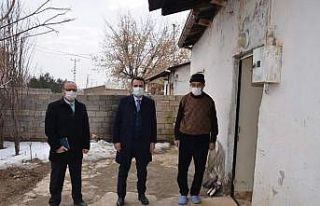 Kaymakam Çelik, şehit ailesini ve yaşlıları ziyaret...