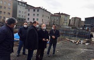 Kaymakam Çorumluoğlu okul inşaatını inceledi