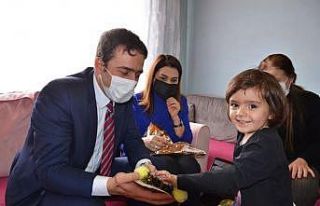 Kaymakam Tuncer ve eşinden Keskin ailesine ziyaret