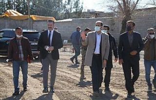 Kaymakam Türkmen üstyapı çalışmalarını inceledi