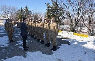 Kaymakamdan jandarmaya ziyaret