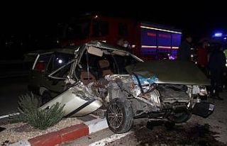 Kazada ağır yaralanan esnaf yaşama tutunamadı