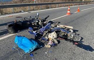 Kazada ağır yaralanan motosiklet sürücüsü hayatını...