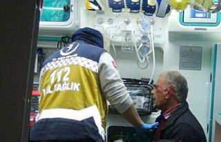 Kazada kulağı kopan araç sürücüsü, aracını...