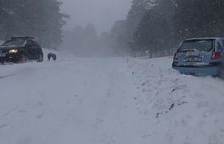 Kazdağları’nda kar çilesi