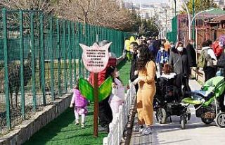 Keçiören’deki çocuklar doğal yaşam parkına...