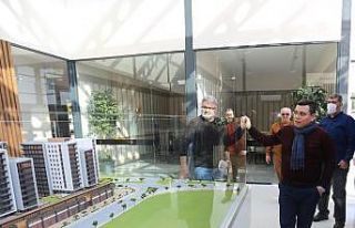 Kentsel dönüşüm için yapılan 317 dairenin ilk...