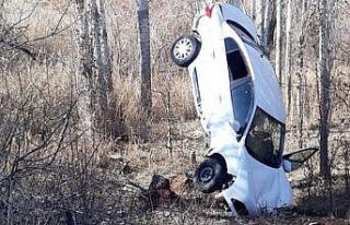 Kırıkkale’de ilginç trafik kazası, otomobil...