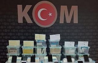 Kırıkkale’de kaçak telefon malzemeleri ele geçirildi