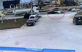 Kırıkkale’de kaza anı kameraya yansıdı