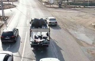 Kırmızı ışık ihlali yapanları drone yakaladı