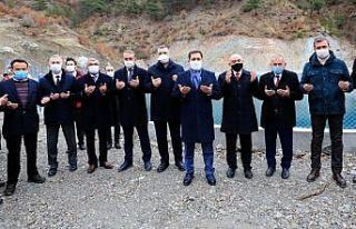 Kızseki Köyü Sulama Göleti dualarla hizmete açıldı
