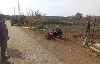 Kontrolden çıkan motosiklet devrildi: 1 ağır yaralı