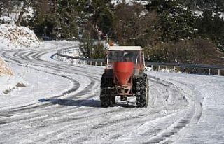 Konyaaltı’nda ‘buzlanmaya’ tuzlama önlemi