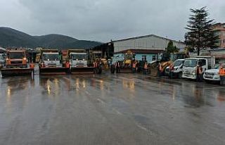 Körfez Belediyesi karla mücadeleye hazır