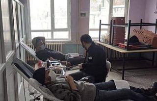 Köyde kan bağışı kampanyası