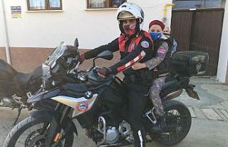 Küçük Umut’a polis amcalarından ziyaret