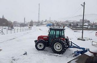 Kulu’da kar yağışı etkili oldu