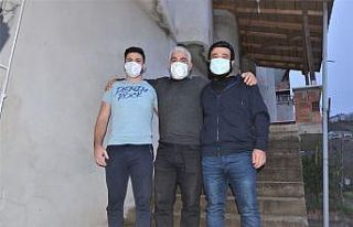 Kurtarılan Stajyer Kaptan Hamza Orhan, ailesine kavuştu