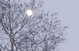 Kütahya’da dolunay manzarası mest etti