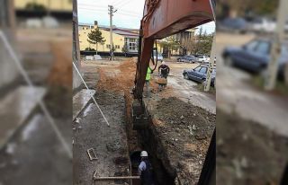 Kütahya’da kanalizasyon hattı çalışmaları