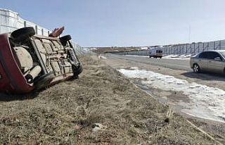Malatya’da 112 personelleri kaza yaptı