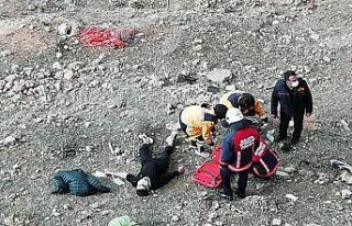 Malatya’da uçuruma yuvarlanan genç yaralandı