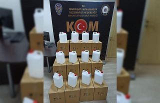 Manavgat’ta 420 litre sahte alkol ele geçirildi