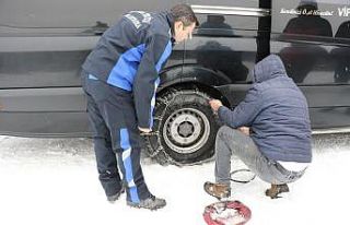Manisa itfaiyesinden kış tatbikatı