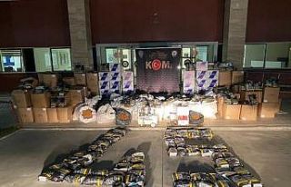 Manisa’da 1 tondan fazla kaçak tütün ele geçirildi