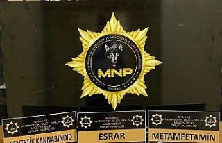 Manisa’da 700 bin TL değerinde metamfetamin ele...